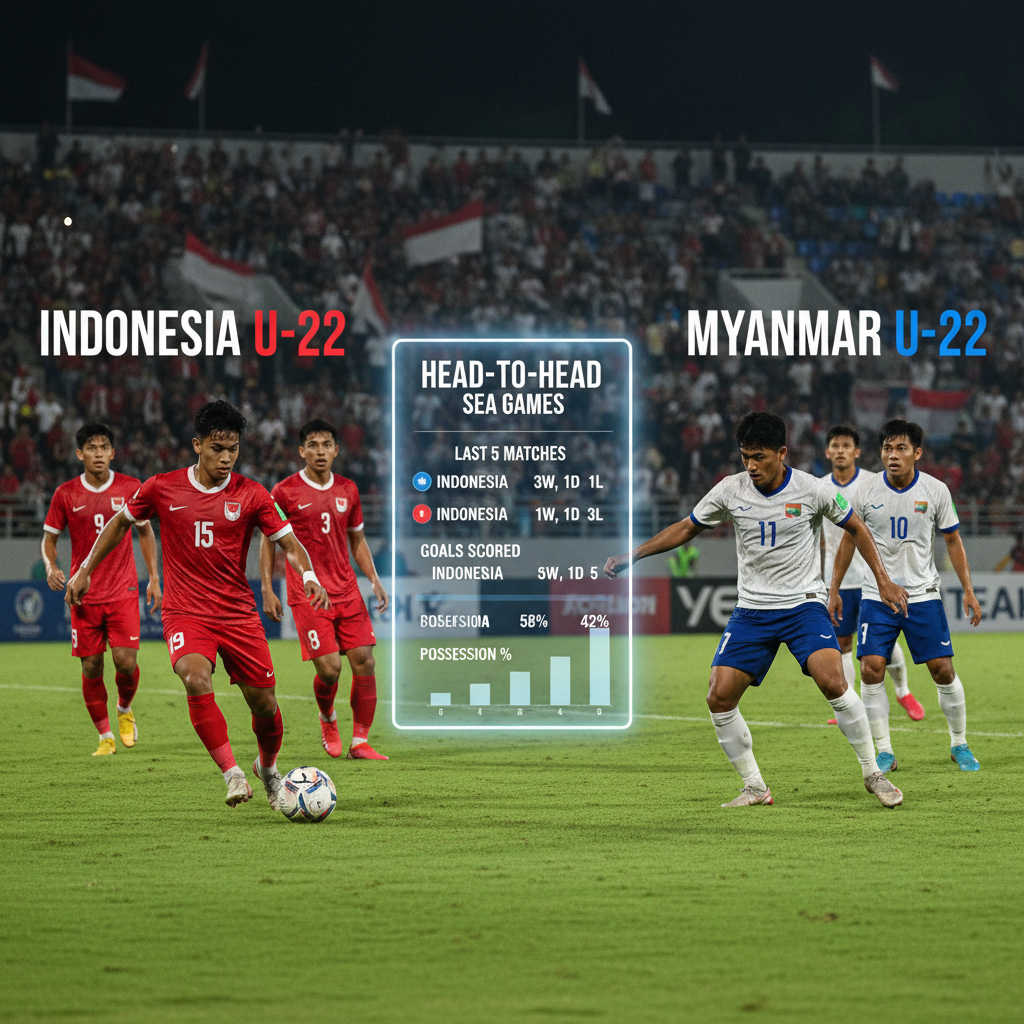Head to Head Timnas Indonesia U-22 Vs Myanmar di SEA Games